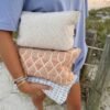Öppen Rose Lattice necessär med dragkedja