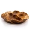 Dekorativ serveringsskål i teak 30 cm