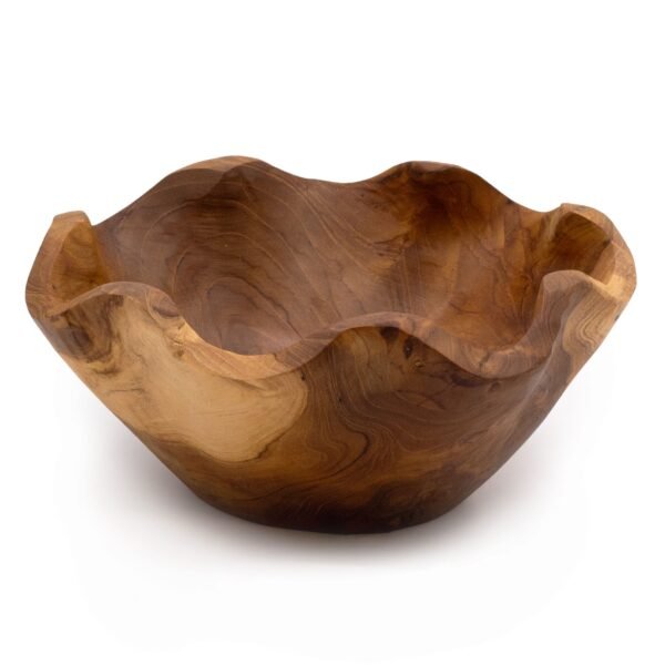 bG9jYWw6Ly9tZWRpYS85Uy80RS82MFIzMEMxRzZXVEs0RTlTL2U5NDZiNGVjLmpwZWc-2.jpg Skål i teak med vågig kant 23 cm