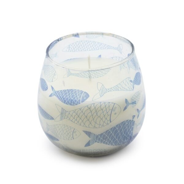 bG9jYWw6Ly9tZWRpYS8xUS9DQy82MFIzMEMxSjZDU0tDQzFRLzEzMDA4ZTJhLmpwZw-1.jpg Dekorativt ljus i glas med blått fiskmotiv