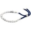 Howlitarmband med marinblått justerbart band