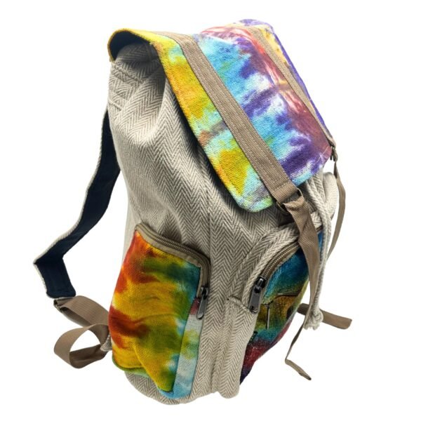Färgglad tie-dye ryggsäck