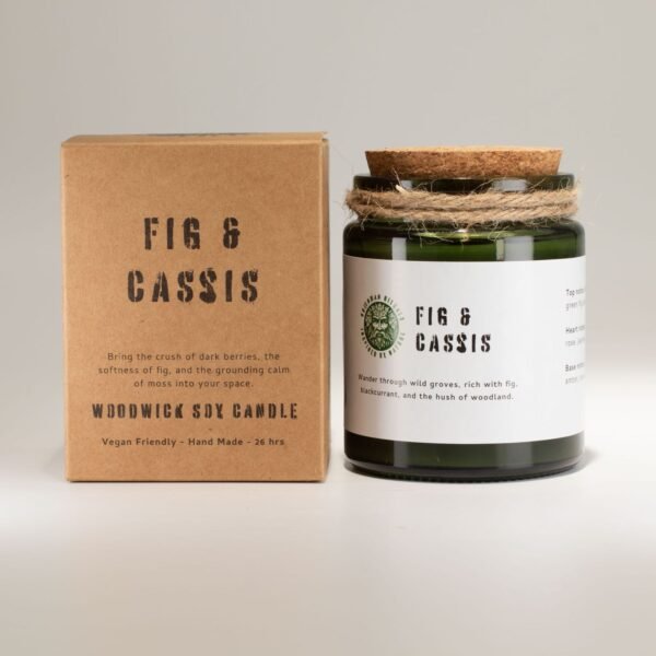 Doftljus Fikon och svarta vinbär med presentförpackning