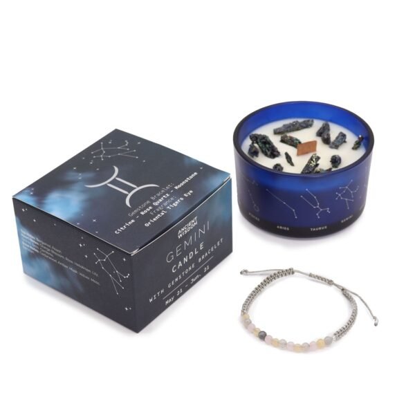 bG9jYWw6Ly9tZWRpYS9IUS8yRC82MFIzMEMxRzZXVEsyREhRLzcxNTMxNTBiLmpwZWc.jpg Doftljus för Tvillingarna med kristallarmband och presentförpackning